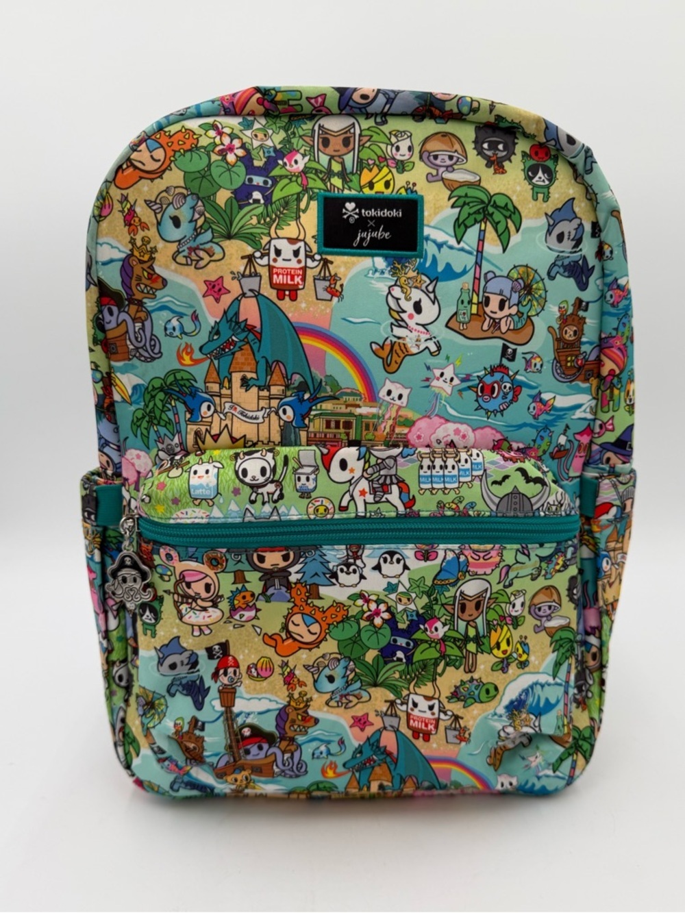JuJuBe x tokidoki Fantasy Paradise Mini Be Backpack HTF Teal Lining EUC